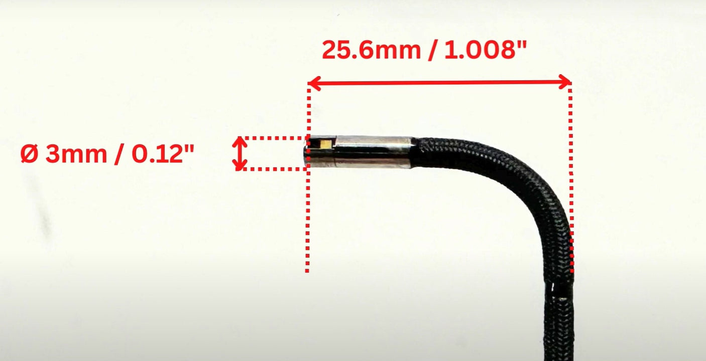 Vividia DA-3012S 3mm Flexible Joystick Articulation Side-View Borescope with 4.5" Monitor