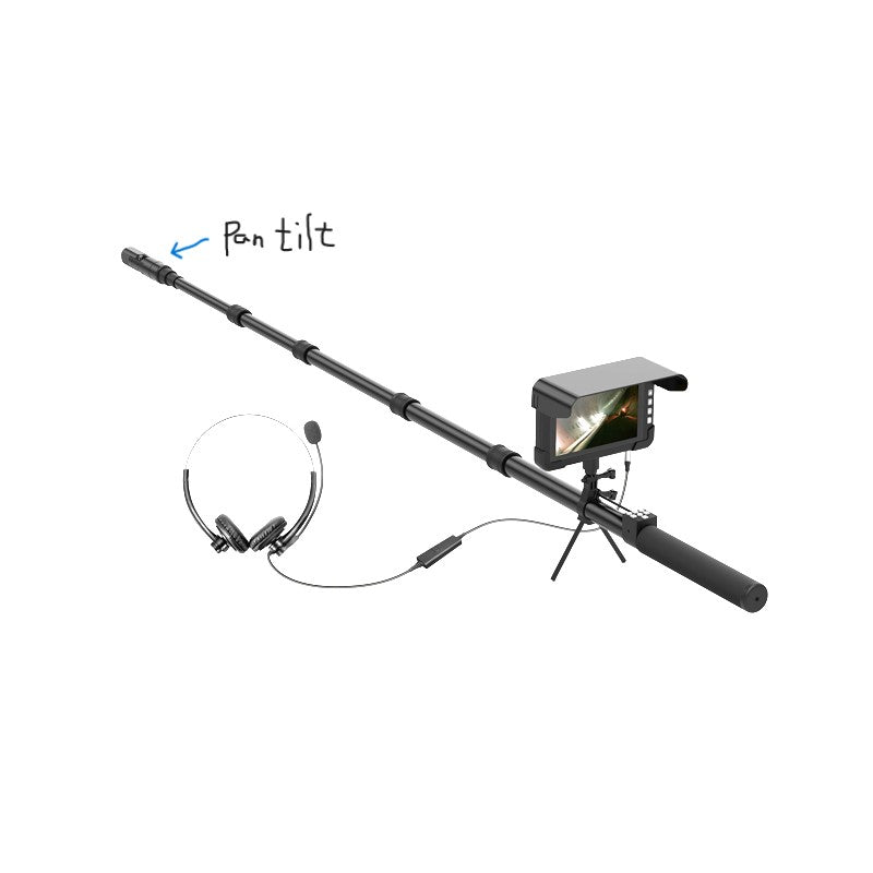 Vividia SRP-360-50 Rescue and Search Telescopic Pole Pan Tilt Talkback Camera System 5 Meter Long 7" LCD Screen and Sturdy Case