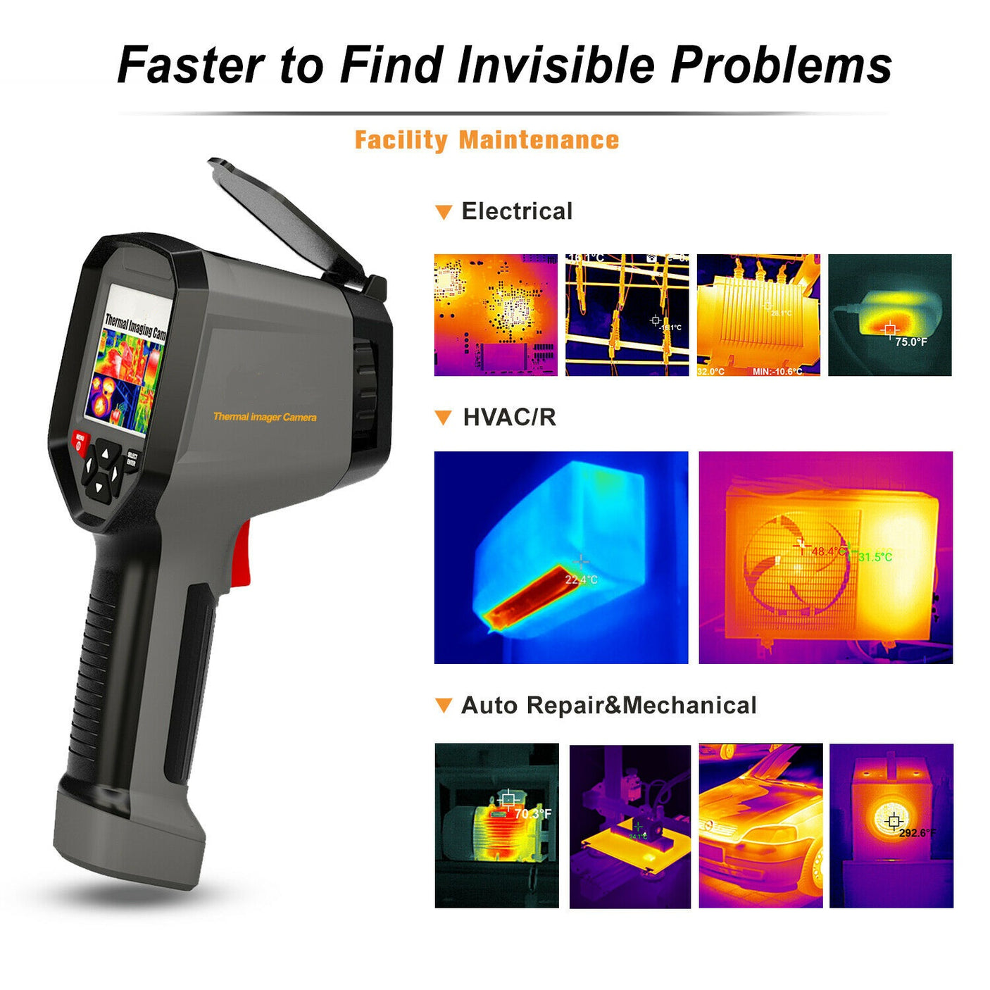 Vividia T-39 Handheld Manual Focus Thermal Camera 384x288 Dual-Camera & Built-in WiFi