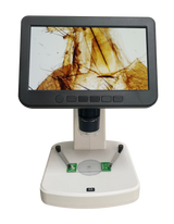 Vividia HM-078 HDMI/LCD/TV/USB 7-inch Screen Standalone Tabletop 500X Portable Digital Microscope with Measurement DVR and Polarizer