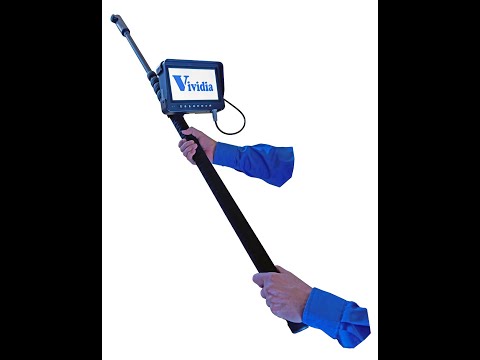 Vividia TVS-500PT Telescopic Pole Pan-and-Tilt Inspection Camera with 7" Touchscreen Monitor 5m Long Pole