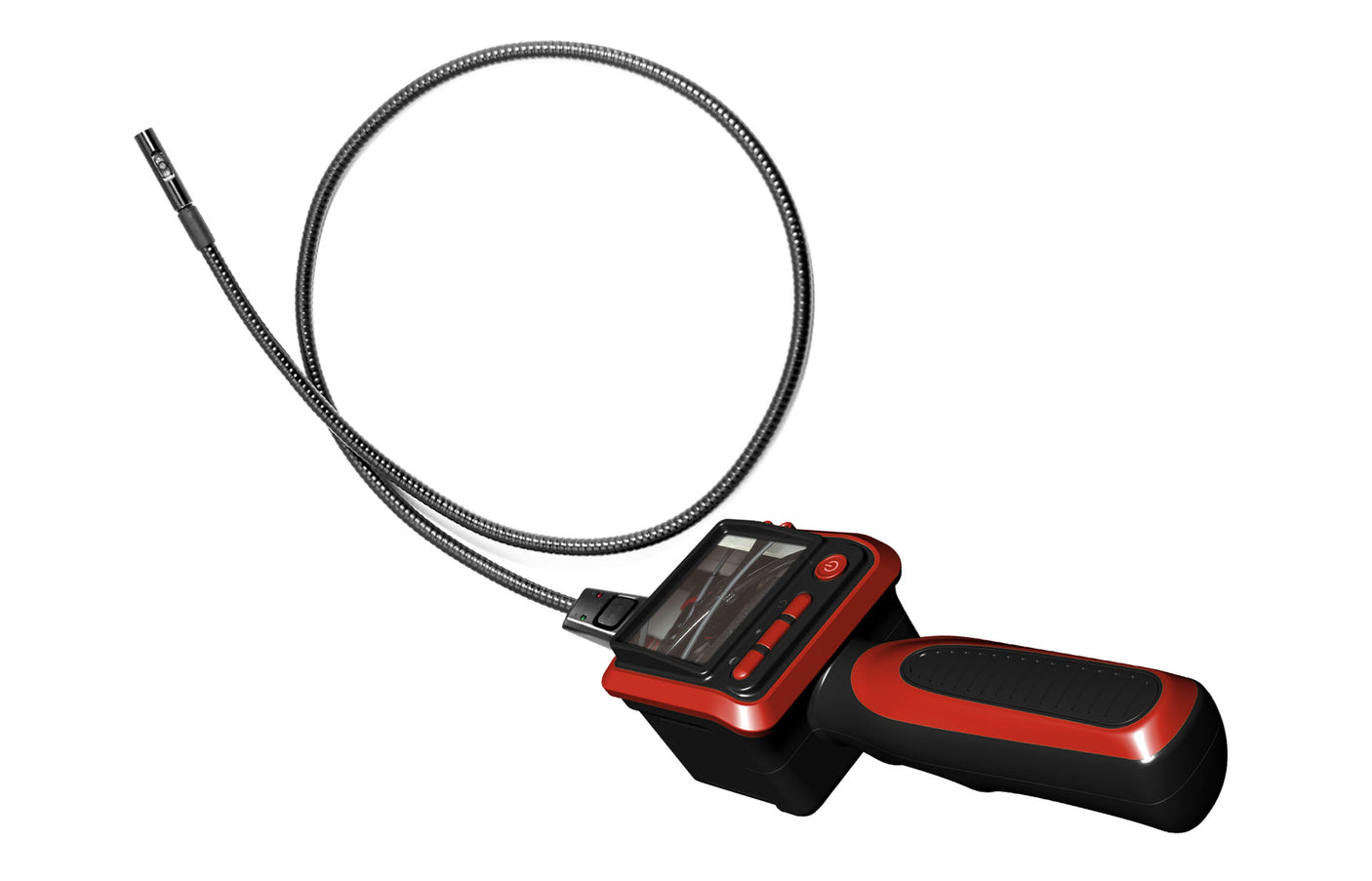 Vividia 9mm Portable Flexible Inspection Camera with Dual-Camera Head and 2.4" LCD Monitor