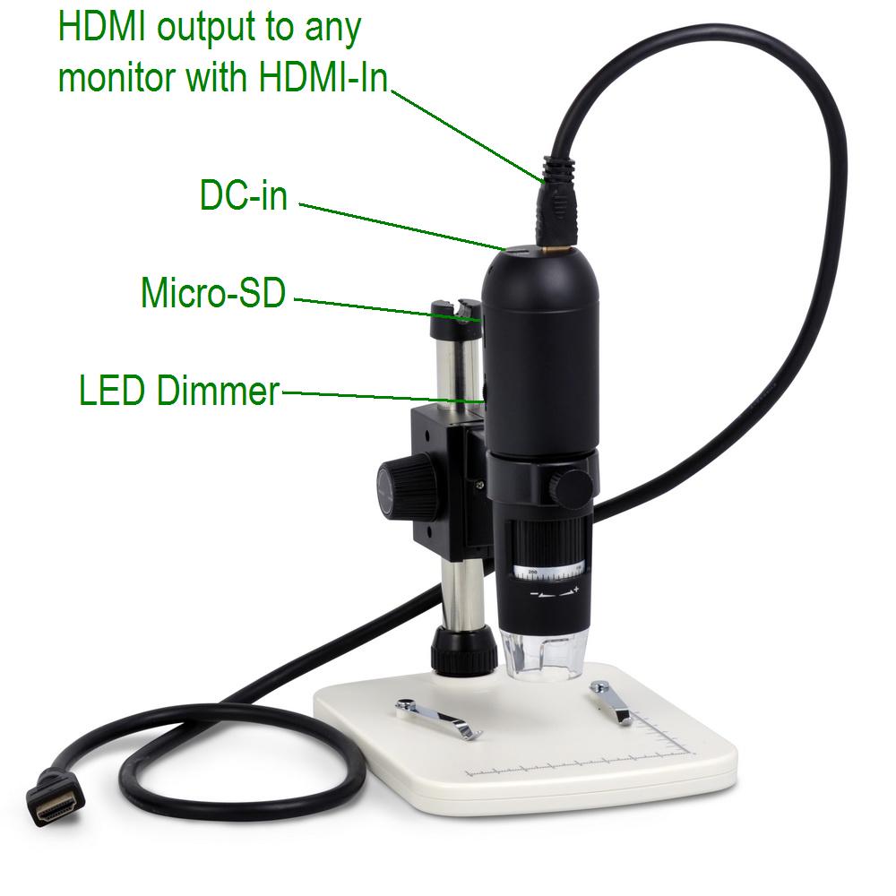 Vividia HM-160 HDMI/USB Digital MIcroscope For HDMI TV/Monitor and PC