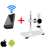 Vividia V1-PS-W Bundle: Handheld Digital Borescope Microscope for iOS, Android, and Windows with Professional Multi-Functional Metal Stand