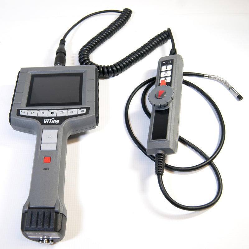 ViTiny VT-400 Flexible Waterproof Inspection Camera with 6.0mm Two-Way Articulating Probe and 4.9mm Dual-Camera Probe and 3.5" Monitor