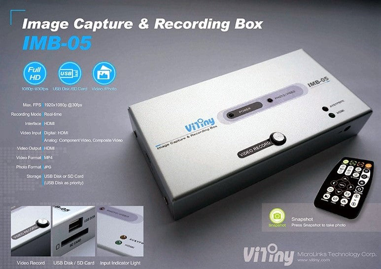 ViTiny IMB-05  HDMI Image Capture Box for UM08 UM18 UM10 UM20 UM30 and UM06 Microscopes