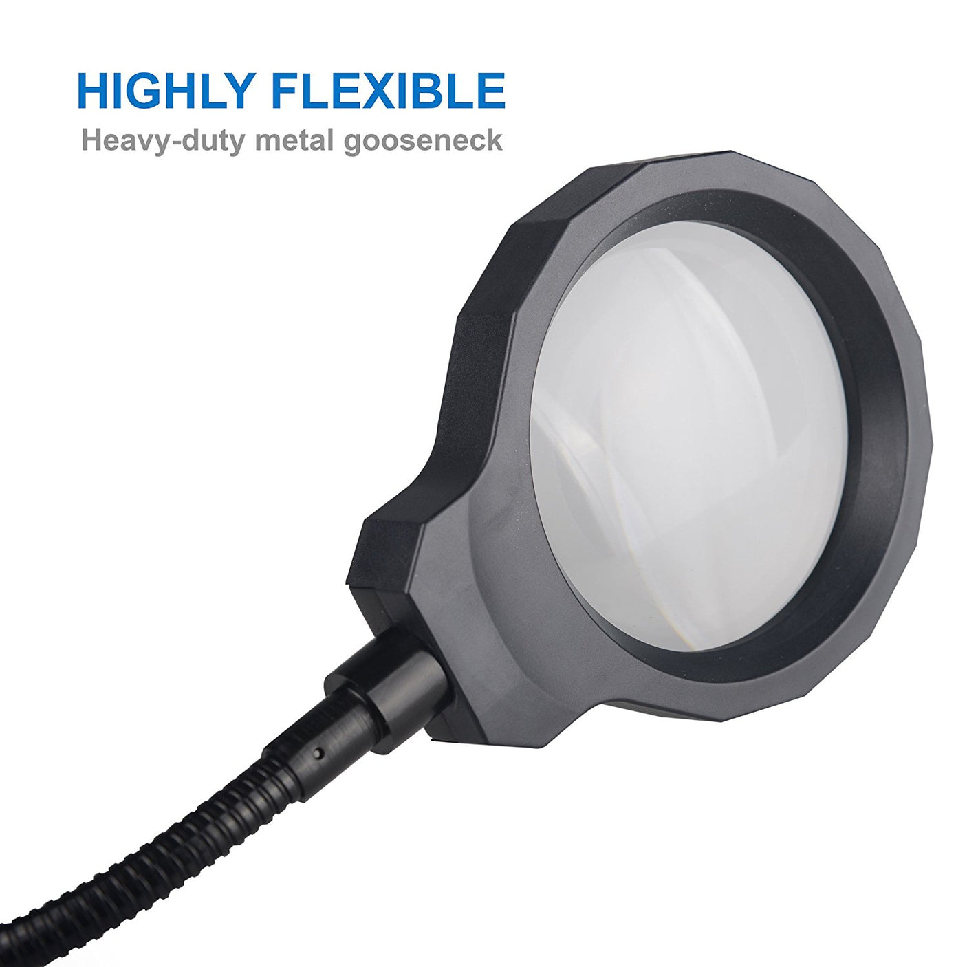 ViSee LM-30 LED-Lighted Rechargeable Desktop Magnifier