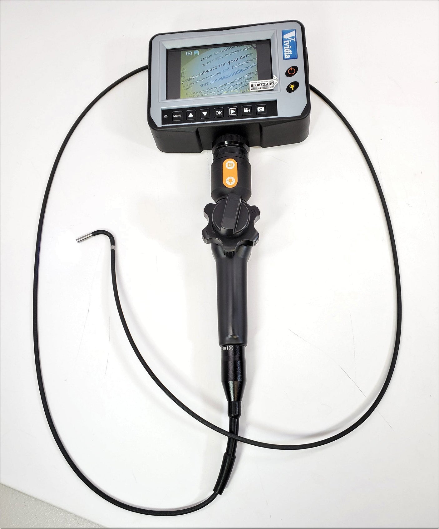 Vividia VA-2-39 Two-Way Articulating 3.9mm Diameter Videoscope Borescope Inspection Camera