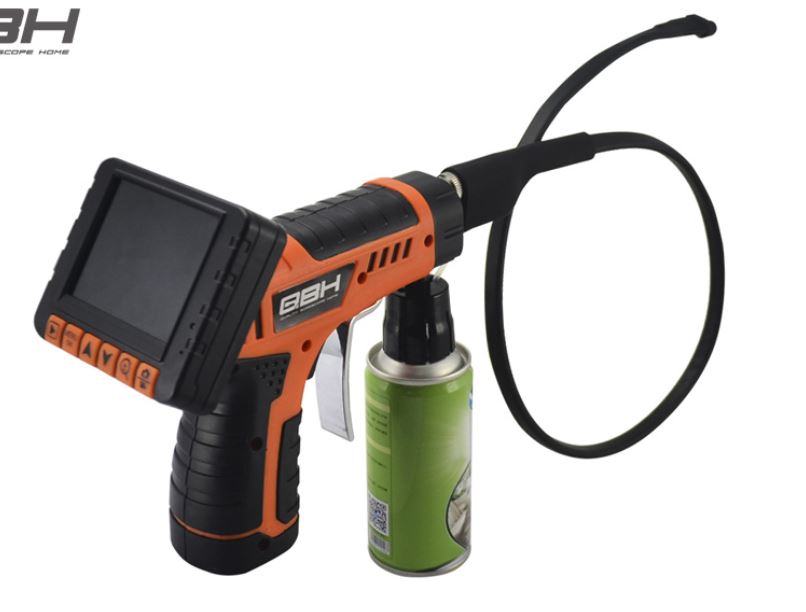 Vividia VQ-7820 Cleaning Borescope with Camera Probe and Wireless 3.5" Monitor with DVR Function