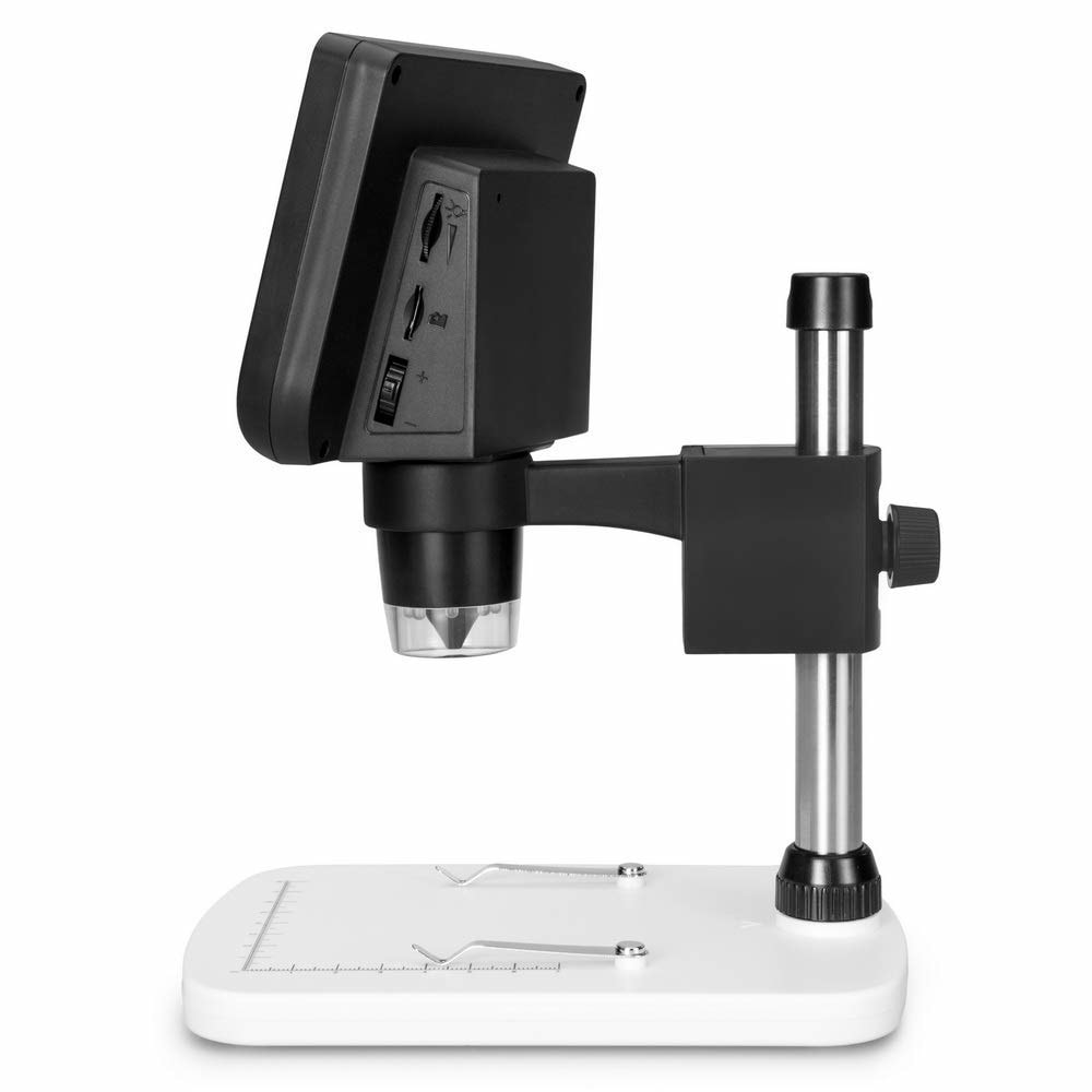 Vividia LM-46 Desktop LCD/USB/Video Digital Microscope 10x to 600x for PC/TV/Android with video/photo Capture and Measurement