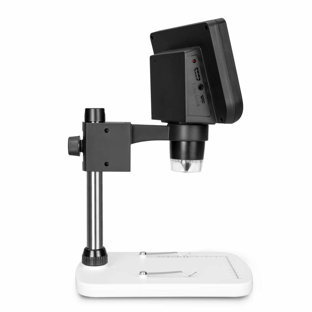 Vividia LM-46 Desktop LCD/USB/Video Digital Microscope 10x to 600x for PC/TV/Android with video/photo Capture and Measurement