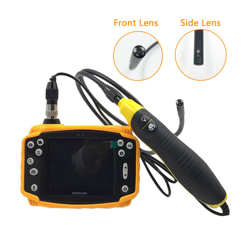 Vividia BD-9090 Dual Camera Borescope with 9mm Diameter 90cm Long Probe and 3.5" LCD Monitor