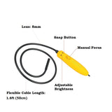 Vividia GB-8556 Manual Focus Gun Borescope with Semi-Rigid 8mm (0.315") Diameter and 20.5" (52cm) Long Tube and Side-Viewing Mirror