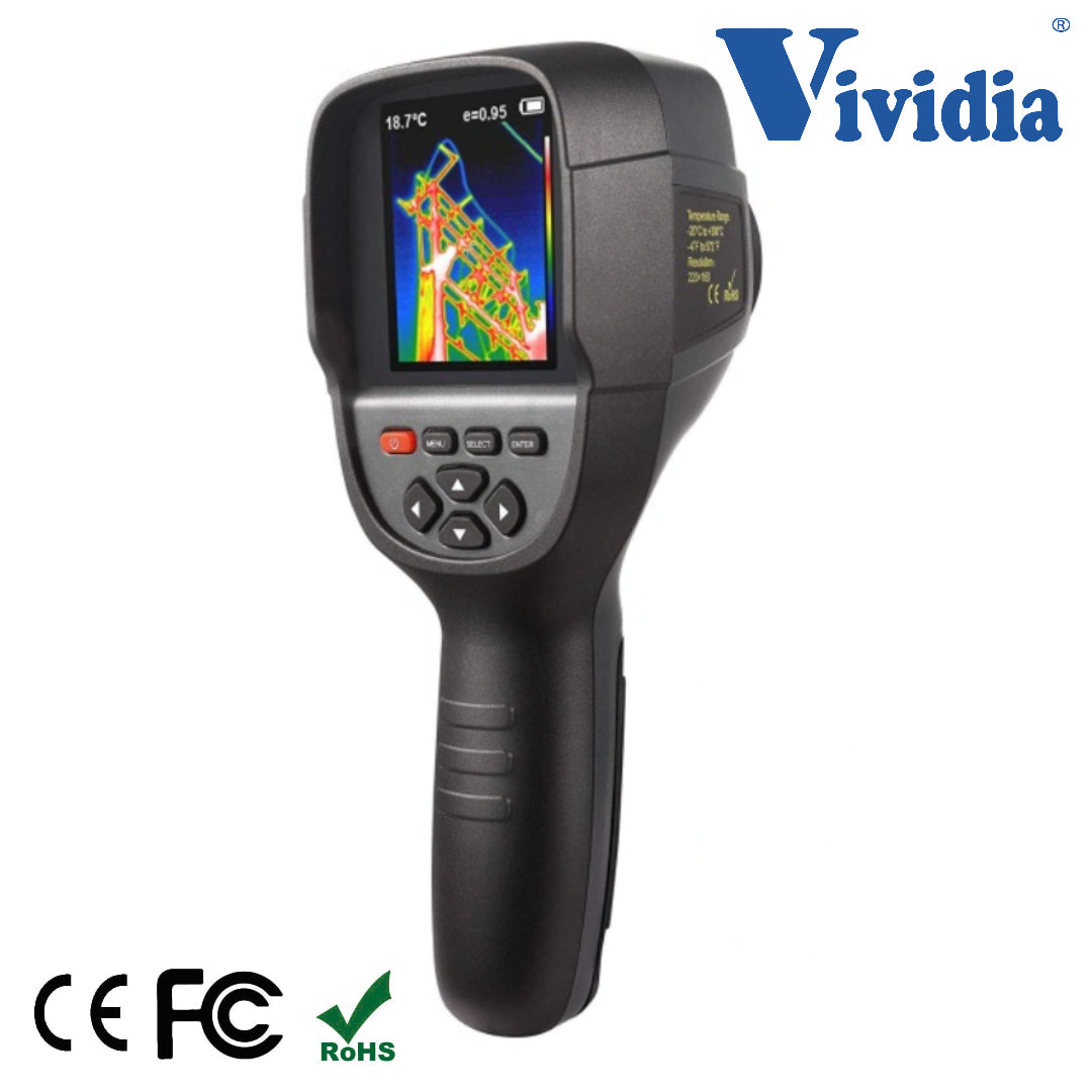 Vividia HT-18 IR Infrared Thermal Imaging Camera Resolution 220x160 with 3.2" Color Display Screen Temperature Range -4~572°F