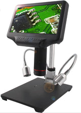 Vividia HM-407 HM-410 HDMI/LCD/USB Digital Manual Focus Microscope with 7" or 10" LCD Screen 4MP Resolution 270x Magnification