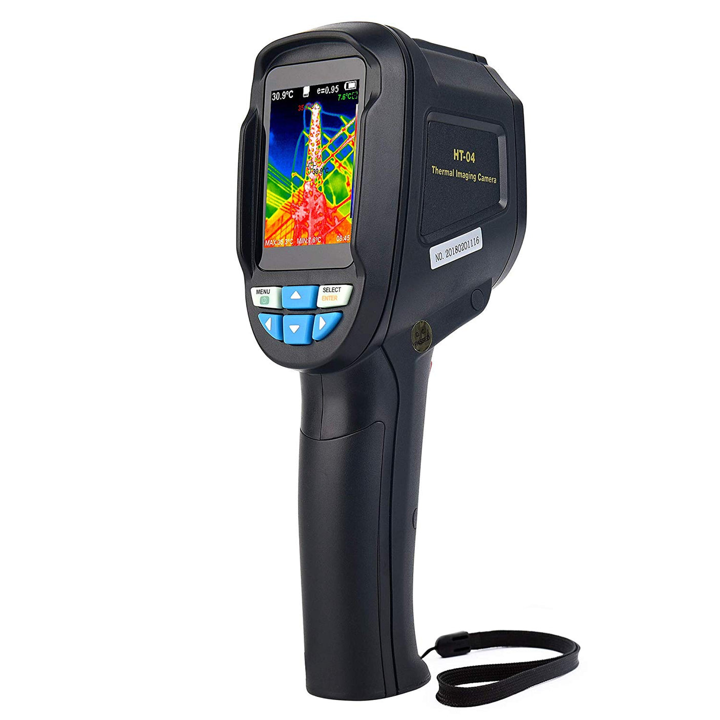 Vividia HT-04 Portable Handheld Infrared Thermal Imager Camera with 220x160 Thermal Resolution and Mini SD Storage and 2.8" LCD Display