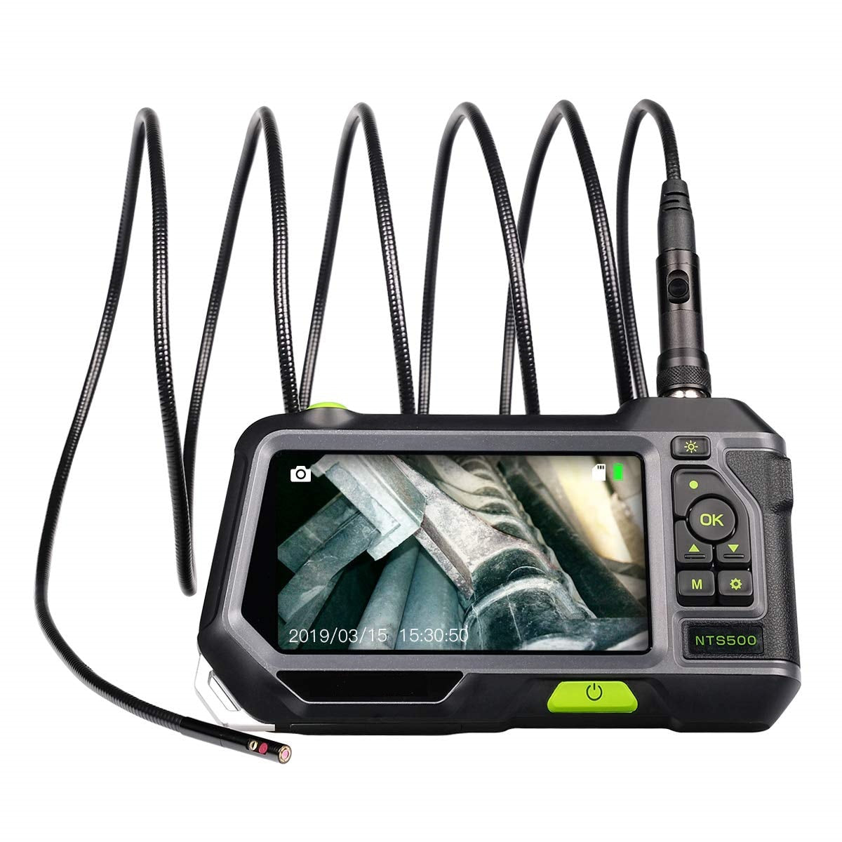 Vividia BD-55100 Dual Camera Borescope with 5.5mm Probe 1 Meter 3 Meter Long  and 5" LCD Monitor