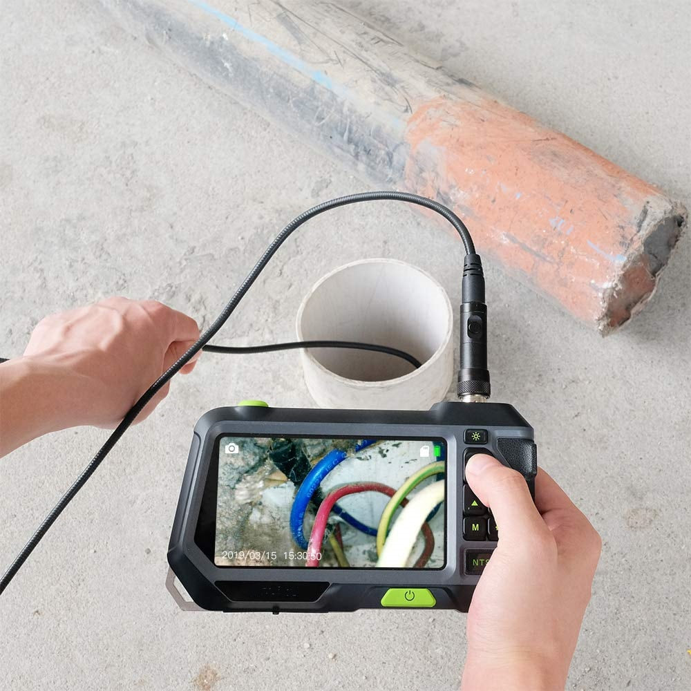 Vividia BD-55100 Dual Camera Borescope with 5.5mm Probe 1 Meter 3 Meter Long  and 5" LCD Monitor