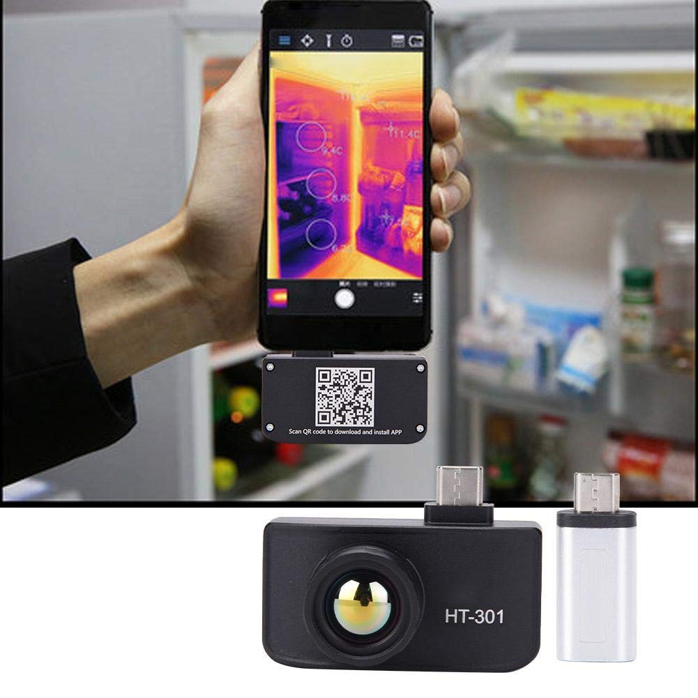 Vividia HTi HT-301 Manual Focus Thermal Imaging Camera for Android Phone and Tablet with IR Resolution 384x288