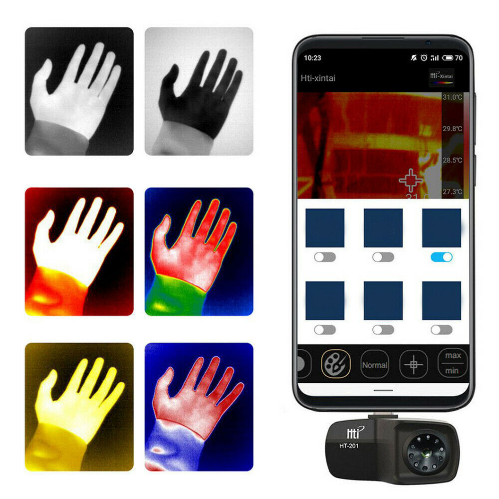 Vividia HTi HT-201 Thermal Imaging Camera for Android Phone and Tablet with IR Resolution 320x240