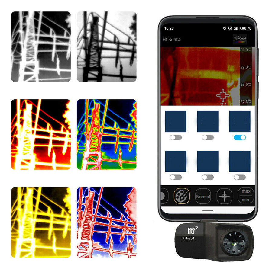 Vividia HTi HT-201 Thermal Imaging Camera for Android Phone and Tablet with IR Resolution 320x240