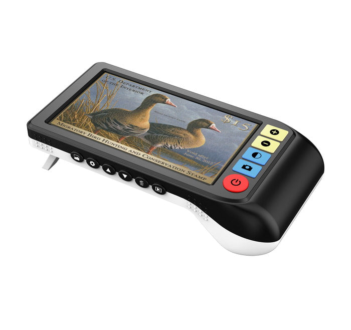 ViSee LVM-570 Portable Video Magnifier Reading Aide for Low Vision with 5 Inch Monitor and 7 Color Modes and Dual Cameras