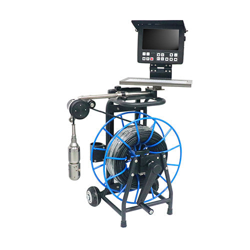 Vividia DV10-50PT-100 Underwater Borehole Inspection Camera System with 50mm Diameter Pan-Tilt Camera and 100 Meter Cable and 10 Inch IPS Monitor