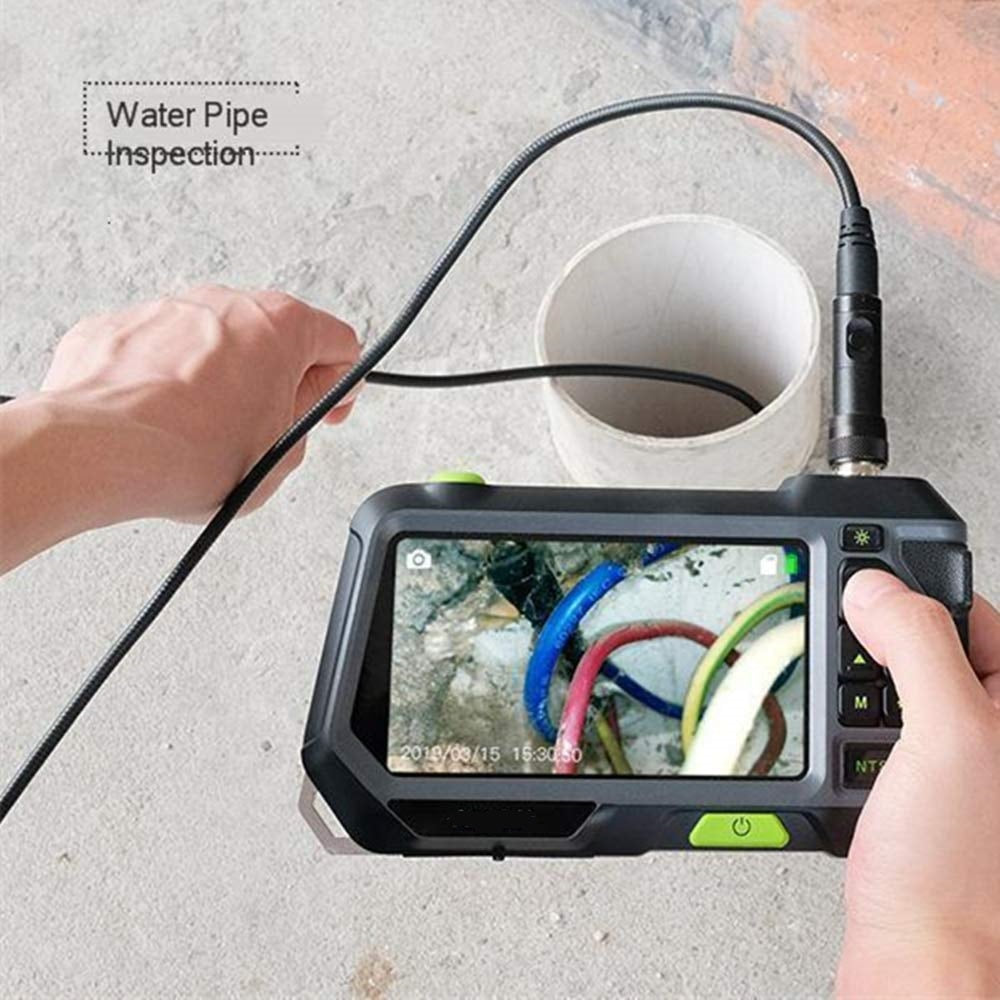 Vividia T-3910 Mini 3.9mm Photo & Video Recordable Semi-Rigid Inspection Camera Borescope Endoscope with 5" LCD IPS Monitor