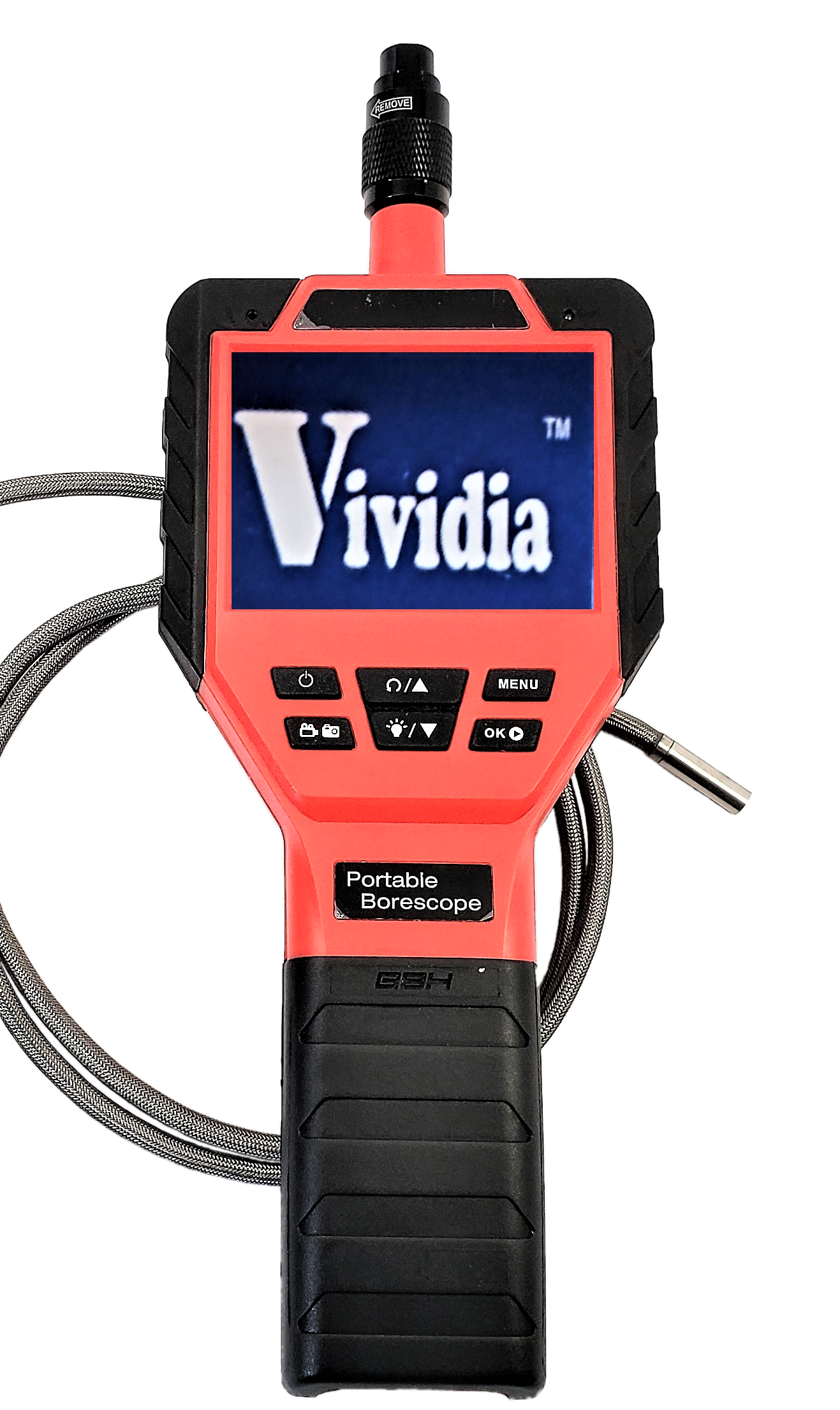 Vividia VA-150 Two-Way Articulating Borescope Videoscope Inspection Camera with 6.0mm Diameter 80cm Long Probe and 2.7" LCD Monitor 640x480 Resolution