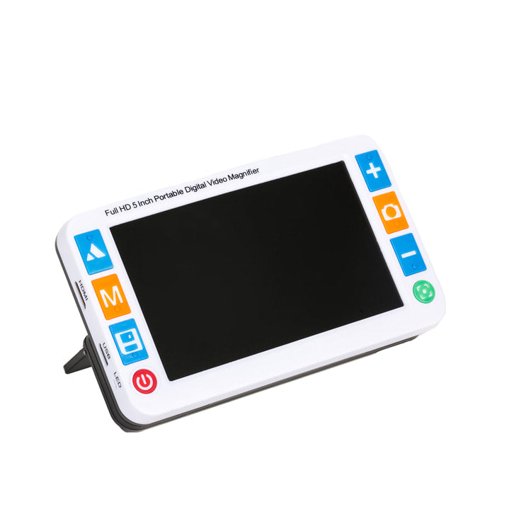 ViSee LVM-580 Portable Handheld 5" LCD Video Magnifier for Low Vision with Dual 8MP Cameras, 26 Color Modes