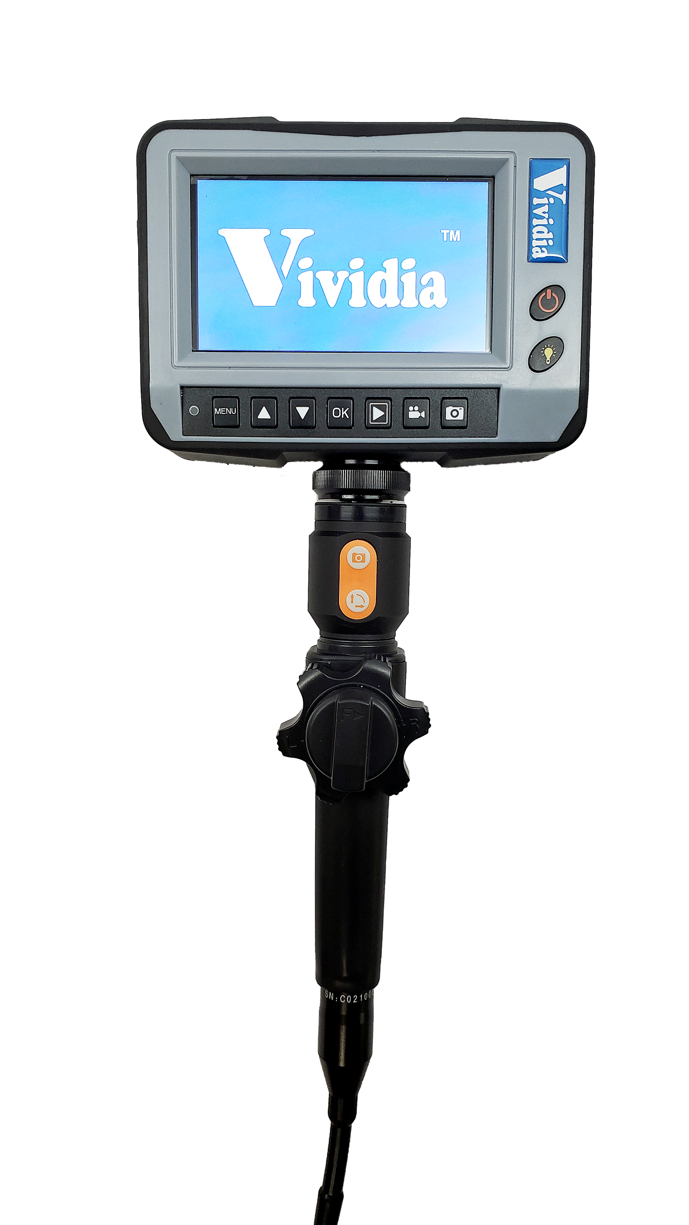 Vividia BD-2-6015 6mm Flexible 2-Way Articulating Dual Camera Monitor Borescope