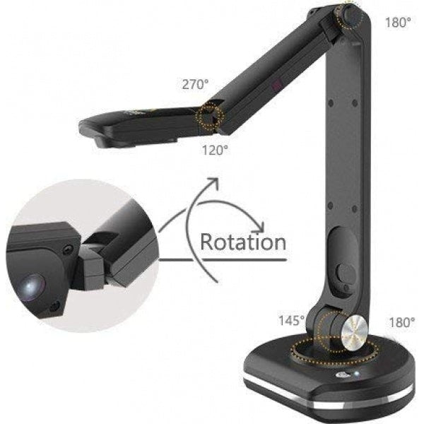 Vividia Joyusing V500S Desktop 8MP USB Document Camera Visualizer for Windows Mac Chromebook