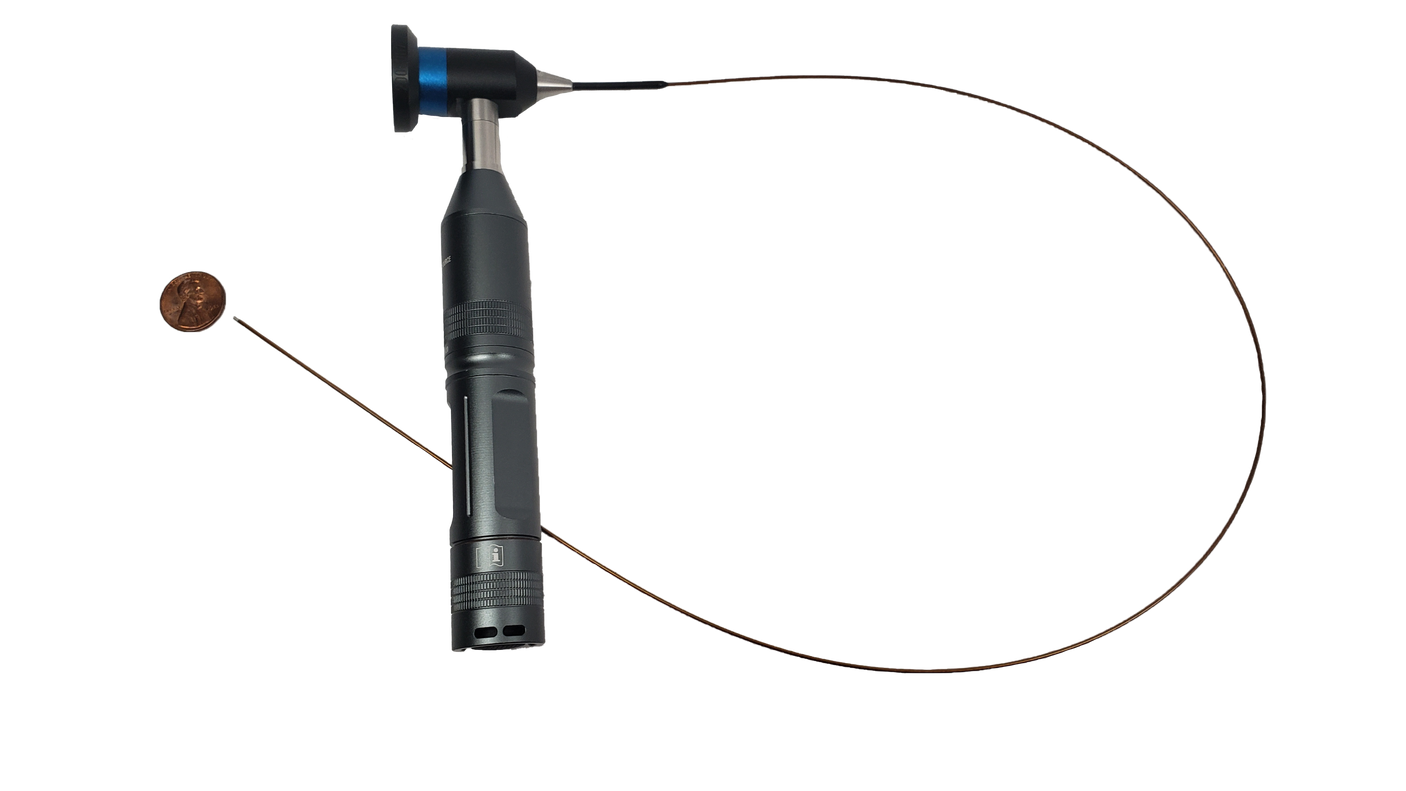 Vividia ET-860 Ultra Slim Flexible Industrial Borescope Endoscope Fiberscope with 0.8mm Diameter and 600mm Long Insertion Tube