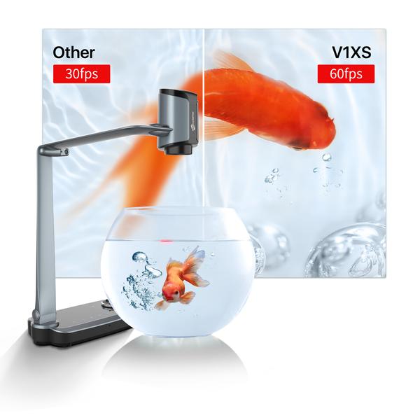 Vividia Joyusing V1XS Desktop Optical Visualizer PC Free Equipment for Interactive Teaching Presentation Solution with 1080P and 60FPS and 120X Magnification