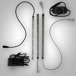 High-Pressure Gas Cylinder Deluxe Inspection LED Lighting Kit: White LED and UV LED Lights