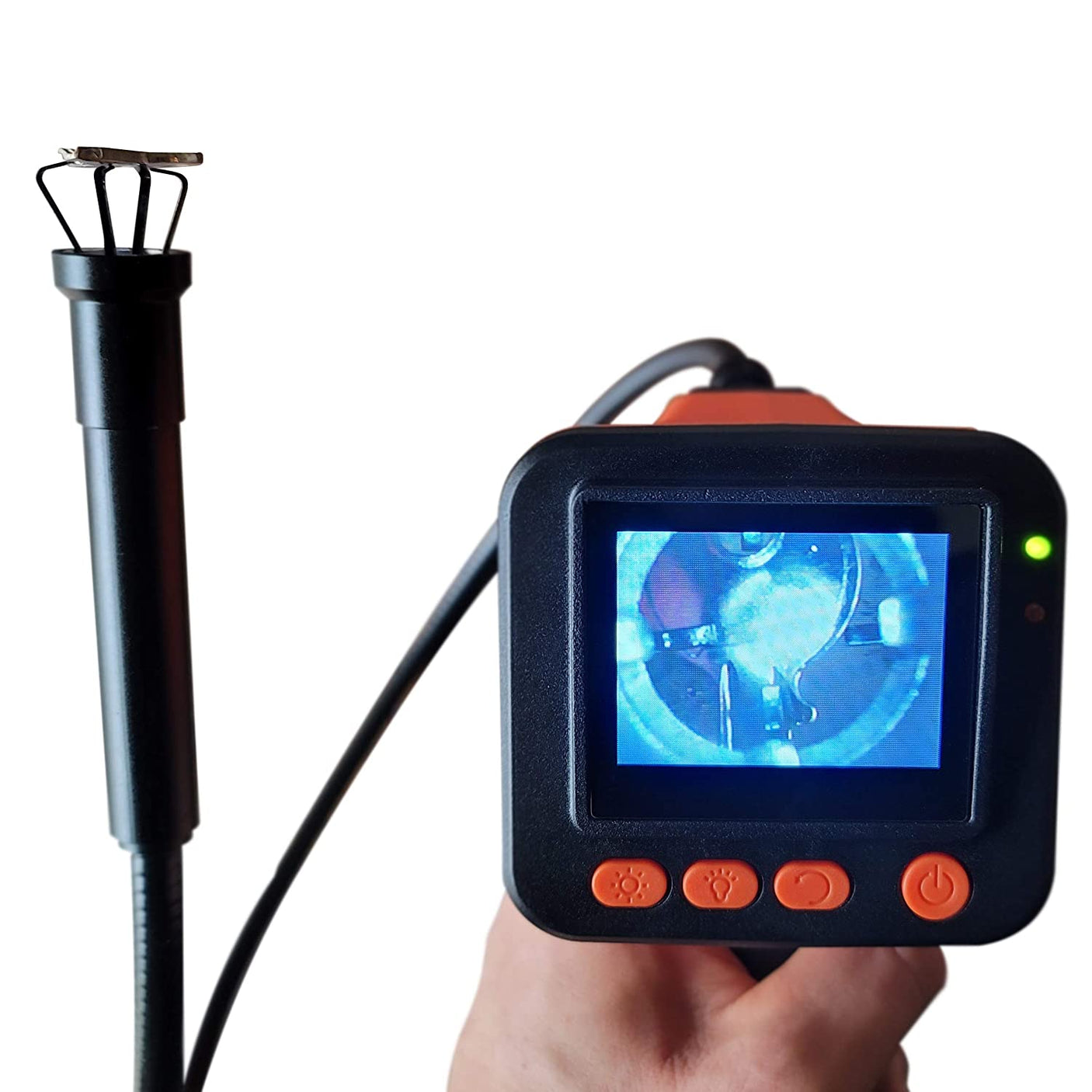 G-2180 Grabber 4-Claw Flexible Retrieving Pickup Tool with 21mm Diameter Magnetic Probe Camera and 2.8" Monitor