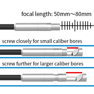 Vividia SM-4 Side View Mirror Set for GB-5100 and GB-526 Gun Rifle Barrel Borescopes with 4 Sizes