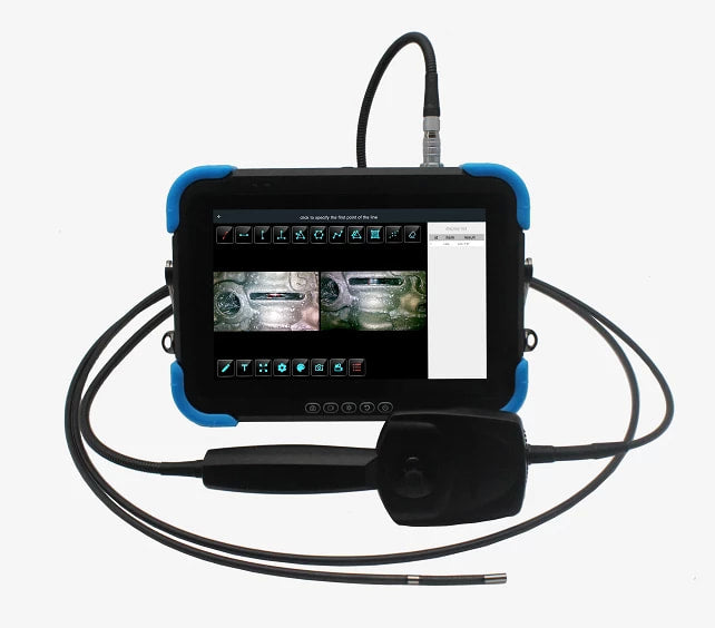 Vividia FP Series Professional 3D Measurement Articulating Video Borescope Videoscope with 10.1" Touch Screen