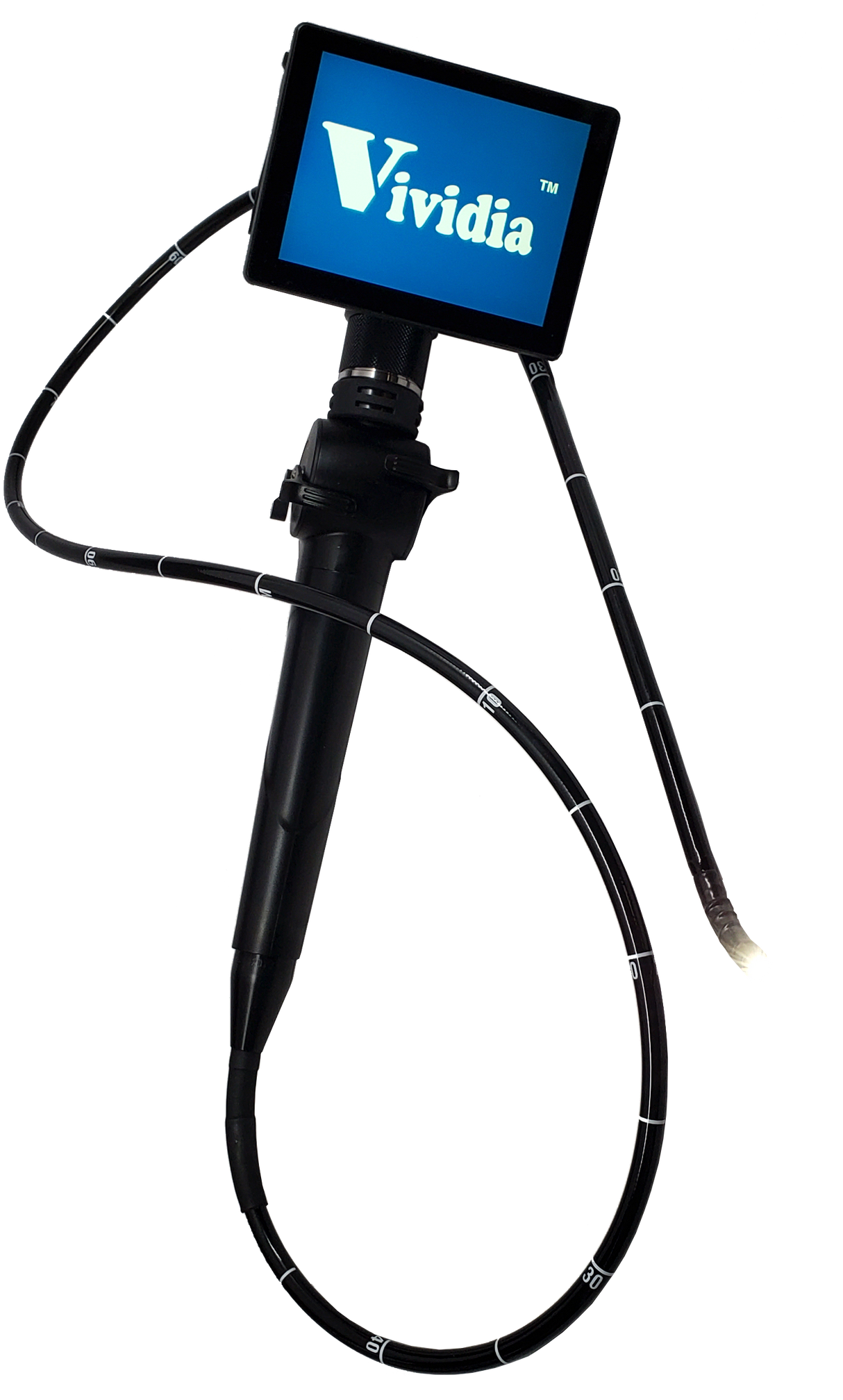 Vividia YE-4-8015 Portable Veterinary Flexible 4-Way Articulating Video Endoscope with 8mm Probe and 2.6mm Working Channel