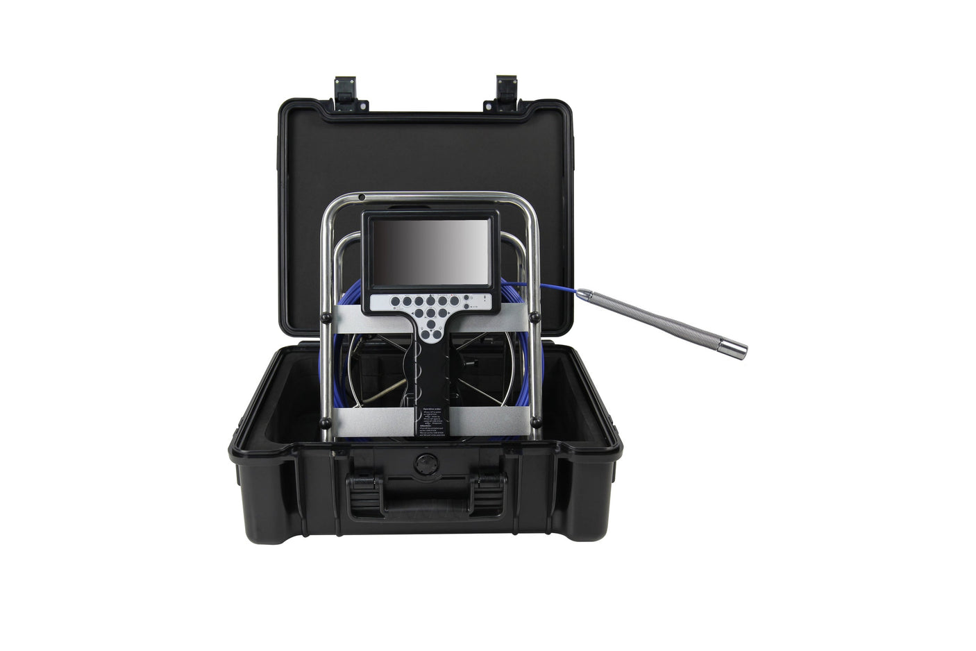 Vividia VS-22330 All-in-One Pipe Sewer Drain Tube Video Inspection Camera with 7" Portable Screen mm Diameter 30m Long Push-Rod Cable and 23mm Diameter Camera