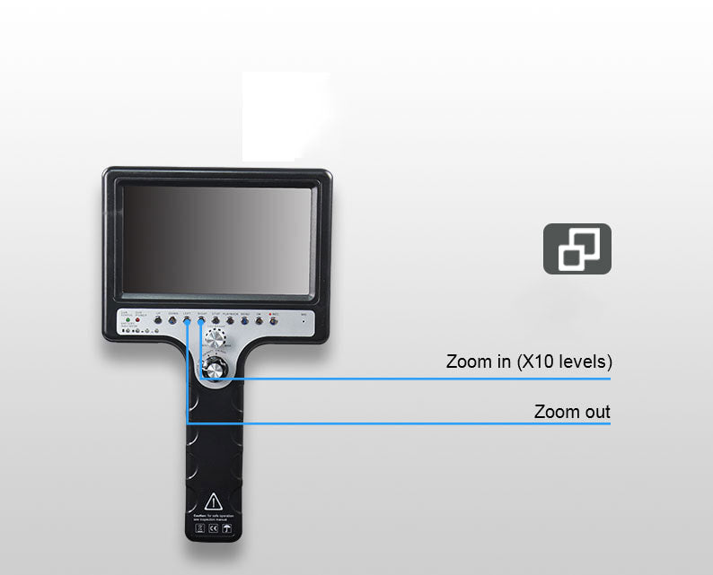 Vividia VS-34080 All-in-One Pipe Sewer Drain Tube Video Inspection Camera with 7" Portable Screen mm Diameter 262ft (80m)  Long Push-Rod Cable and 40mm Diameter Self-Leveling Camera With Built-In 512Hz Transmitter