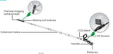 Vividia TPC-5160 Telescopic Thermal Video Inspection Camera System 5m Long 160x120 IR Resolution 4" LCD Monitor