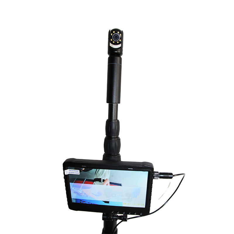 Vividia TVS-360 Telescopic Pole Video Inspection Camera 16.8ft/5 Meter Long Pan Tilt 1920x1080 Full HD Camera 7" LCD Monitor