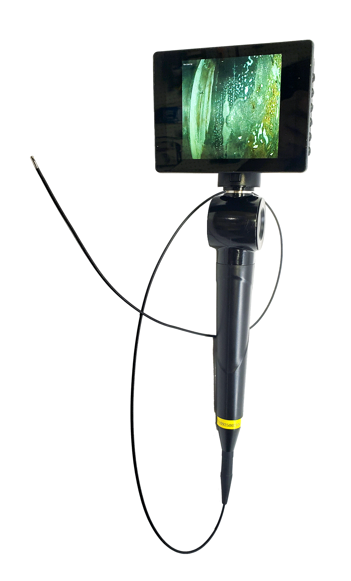 Vividia SV-0-2010S Flexible Side-View 2mm Diameter 1 Meter Long Borescope Endoscope Videoscope Inspection Camera with 5" LCD Touchscreen Monitor