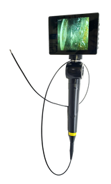 Vividia SV-0-2010S Flexible Side-View 2mm Diameter 1 Meter Long Borescope Endoscope Videoscope Inspection Camera with 5" LCD Touchscreen Monitor