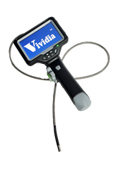 Vividia CT-6010 LCD/WiFi Flexible Two-Way Articulating Inspection Camera Borescope Videoscope with 6mm (0.236") Diameter 1.0m Long Waterproof IP67 Probe