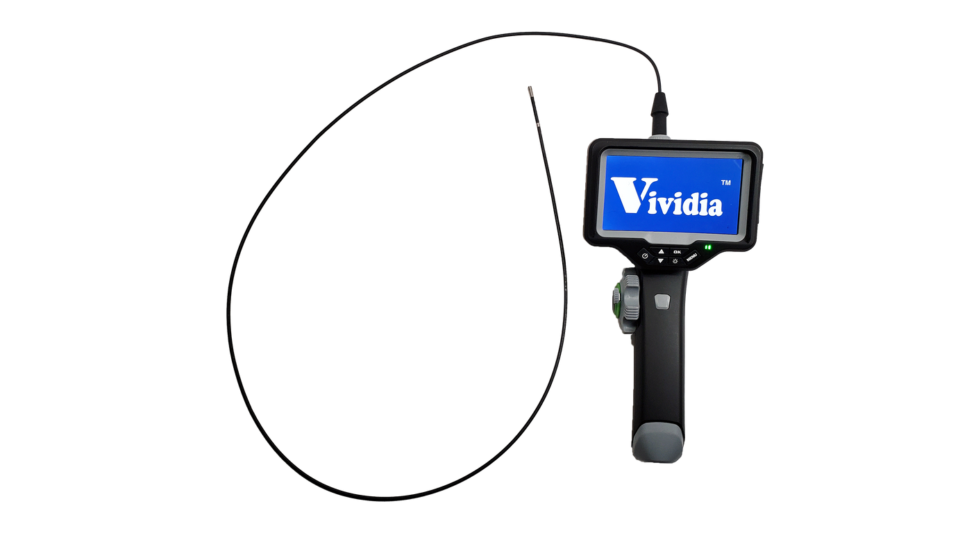 Vividia CT-3012S LCD/WiFi Side-View Flexible Two-Way Articulating Inspection Camera Borescope Videoscope with 3.0mm (0.12") Diameter 1.2m Long Waterproof Probe