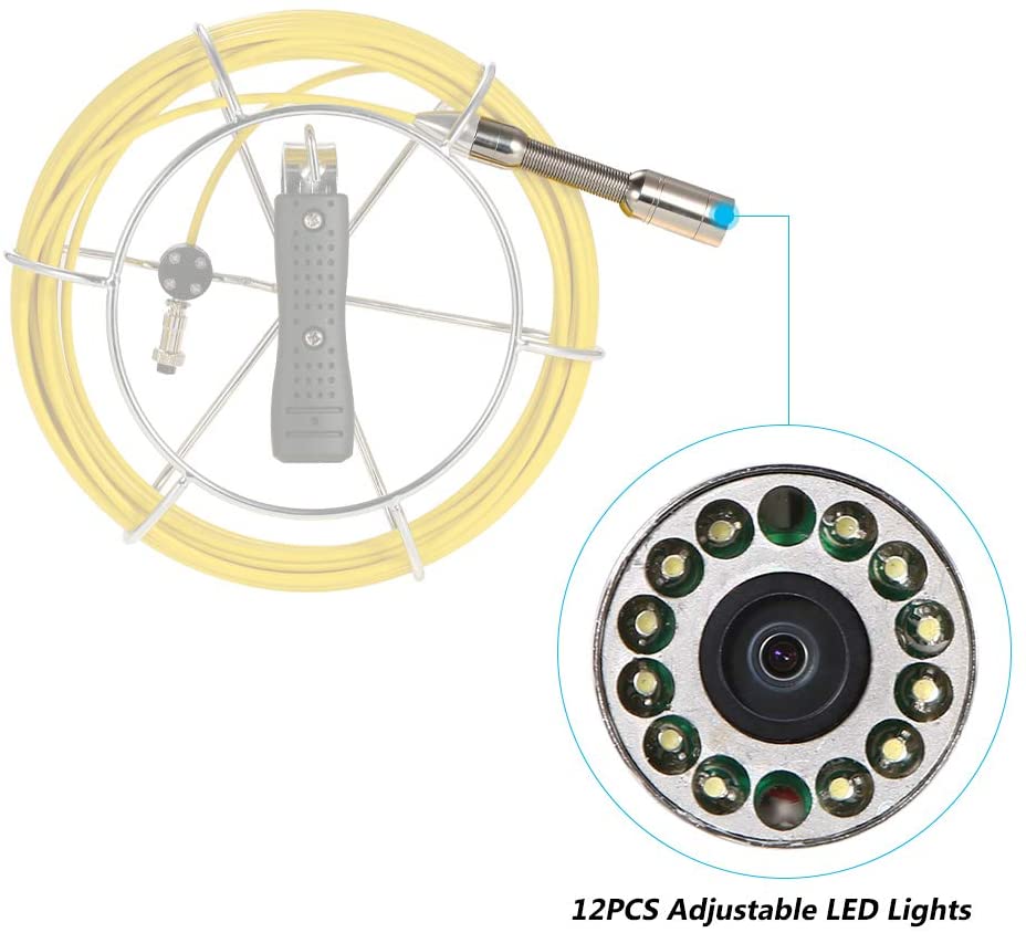 Vividia C23MNS 23mm Diameter Waterproof  Self-Leveling Inspection Camera Probe for Pipe Sewer Inspection System