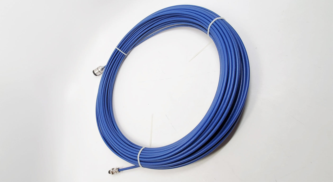 Blue 5.2mm Diameter 131 Foot / 40 Meter Long Push Rod Cable for 23mm Camera Head of VS-749, VS-749plus, VS-749B, VS-749Bplus, VS-719 Pipe Inspection Cameras