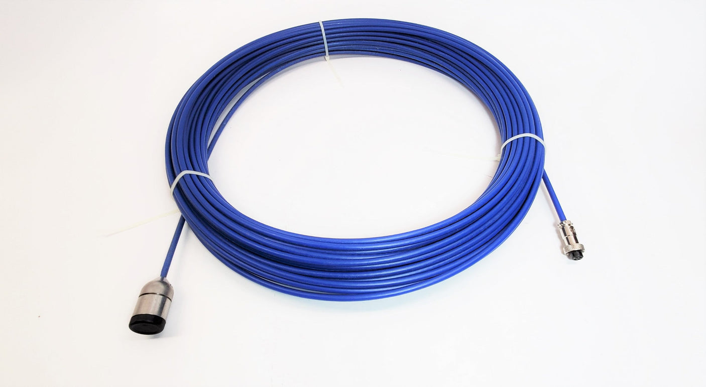 Blue 5.2mm Diameter 131 Foot / 40 Meter Long Push Rod Cable for 23mm Camera Head of VS-749, VS-749plus, VS-749B, VS-749Bplus, VS-719 Pipe Inspection Cameras